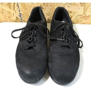 SAS Shoe Women 11M Black Nubuck Leather Tripod Comfort Walk Easy Sneaker